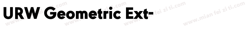 URW Geometric Ext字体转换